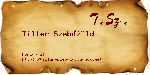 Tiller Szebáld névjegykártya